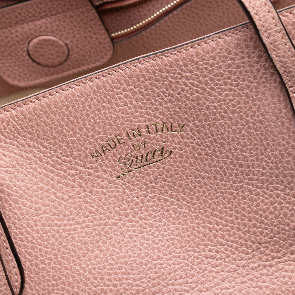 Pre-Loved Gucci Medium Leather Swing Tote - Picture 6 of 7